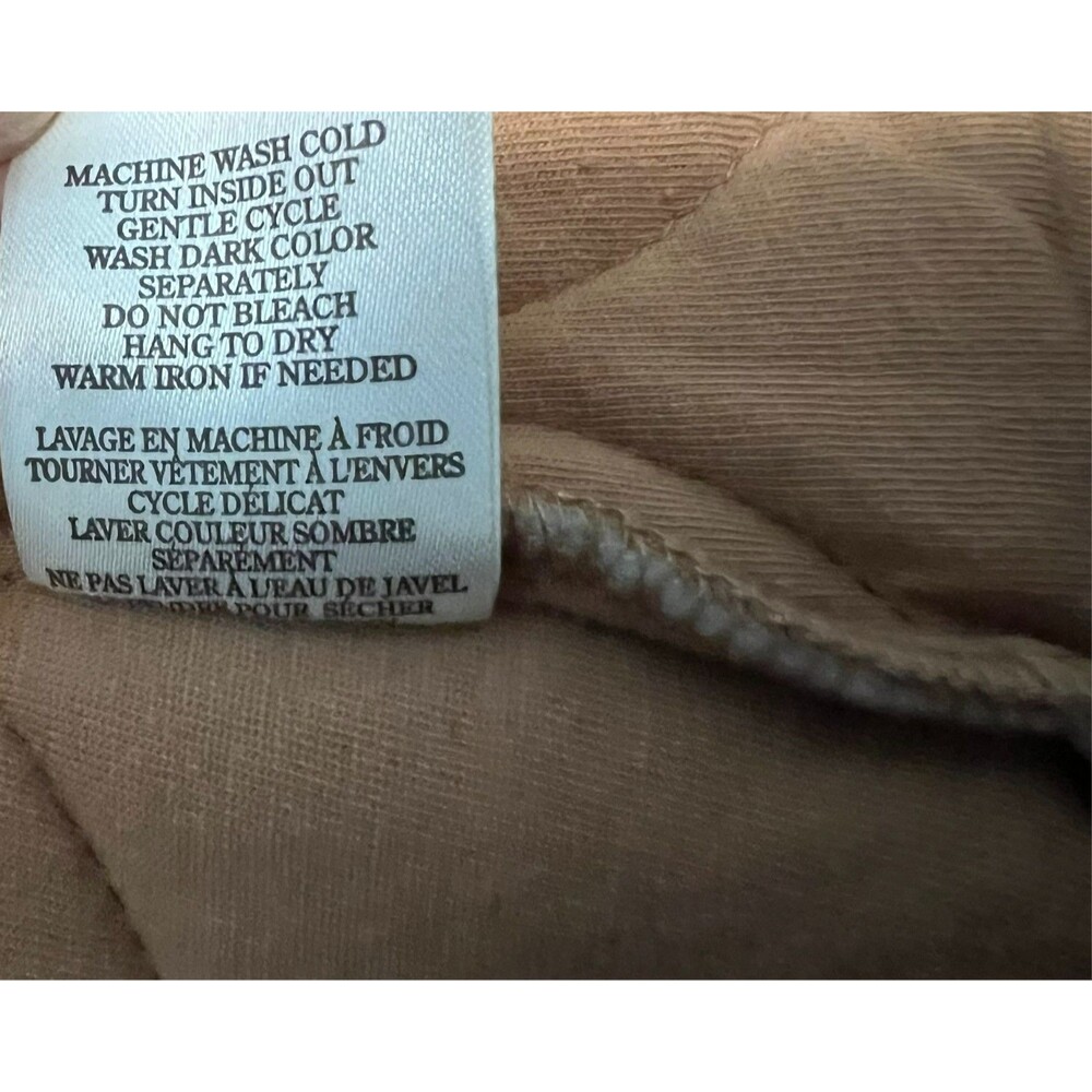 Z Supply Redwood Tan Short Boxy Quilted Jacket Size M Transition Piece Casual - Picture 10 of 13